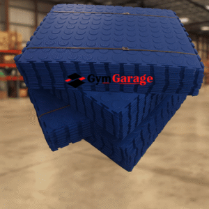 Warehouse Flooring Pack 20 SQM Blue – heavy-duty interlocking coin-top PVC tiles.