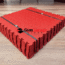 Red Garage Floor Tile Set, 5 SQM Coverage