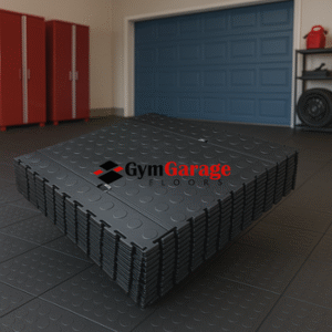 Garage rubber combo tiles – 5 SQM pack of interlocking tiles, non-slip.